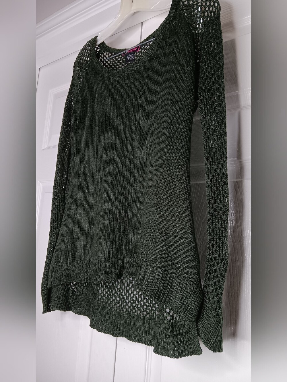 Sheer Sweater Say What? M